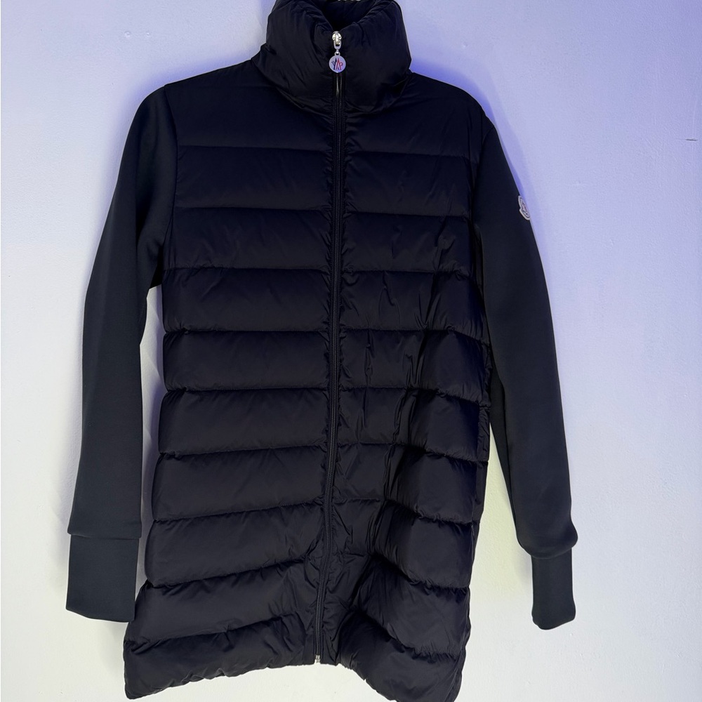 Moncler Black Puffer Jacket with Cartoon Detail